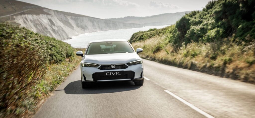 honda civic facelift recht van voren