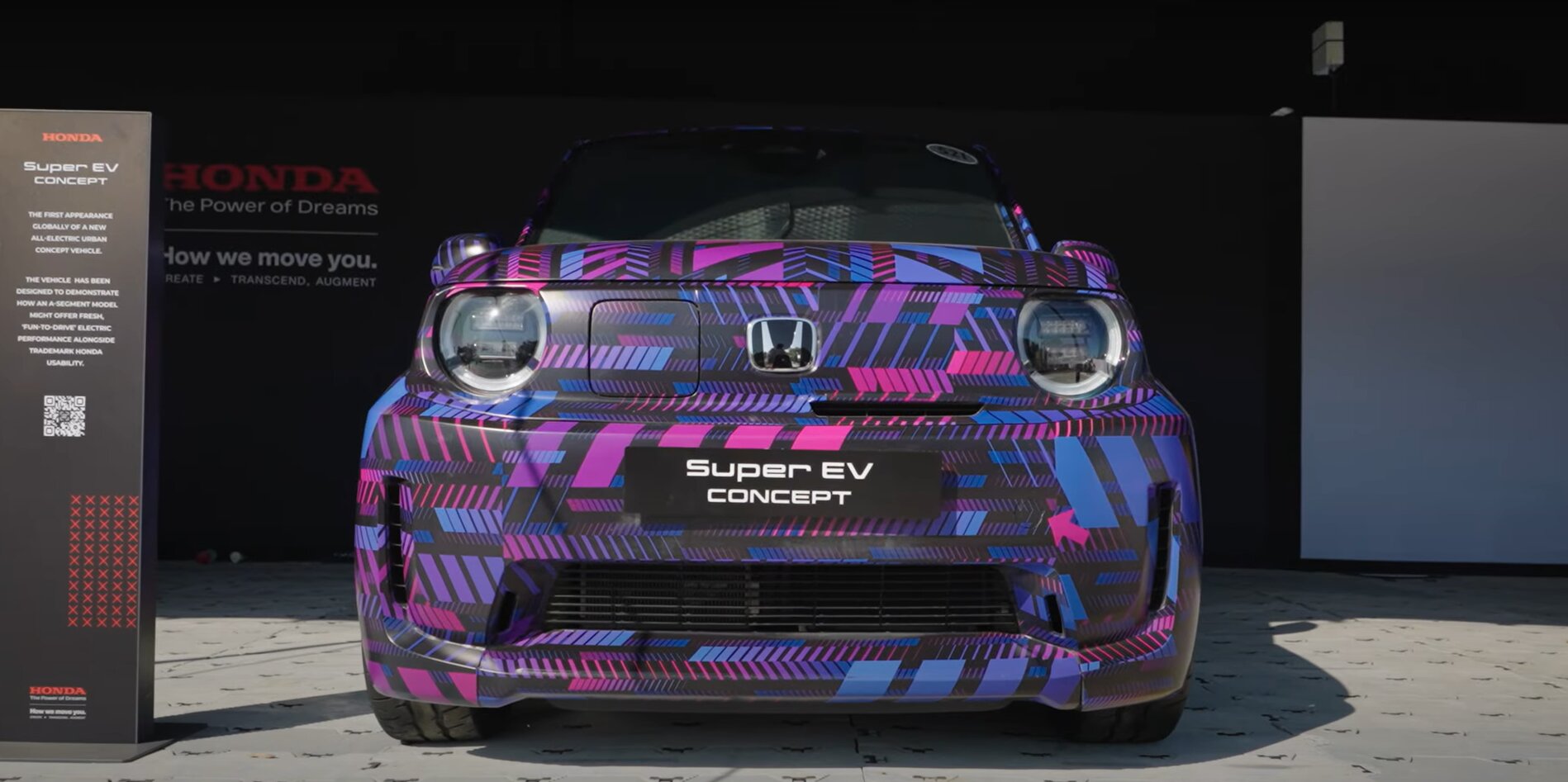 de honda super ev concept in de paddock tijdens festival of speed