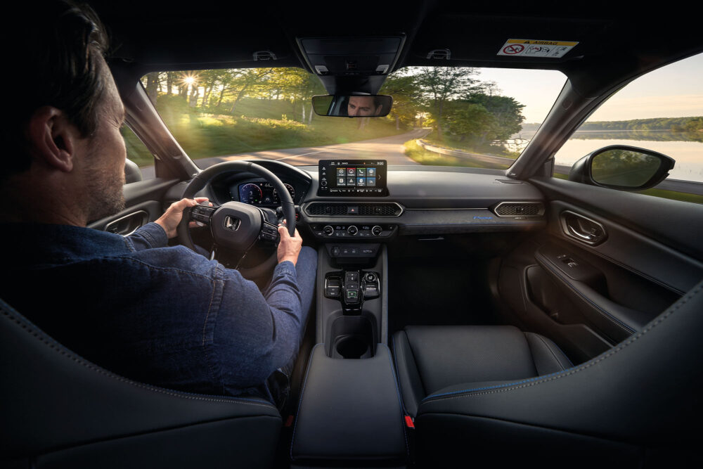 het interieur van de honda prelude