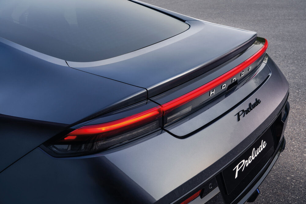 achterkant van de honda prelude