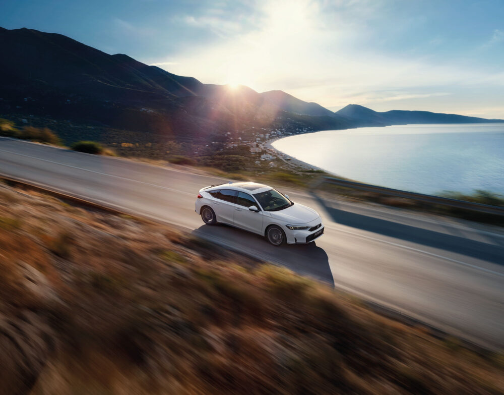 honda civic schuin van boven