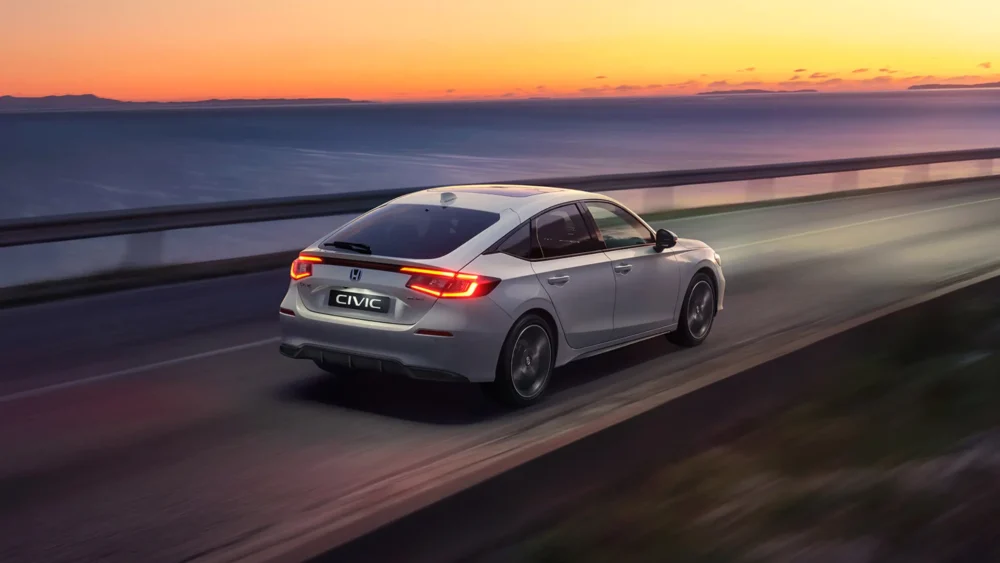 honda civic schuin achter