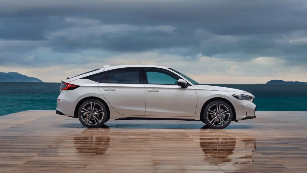 zijaanzicht honda civic